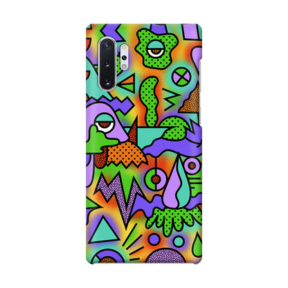 Abstract Colorful Doodle Art Galaxy Note 10 Plus Case