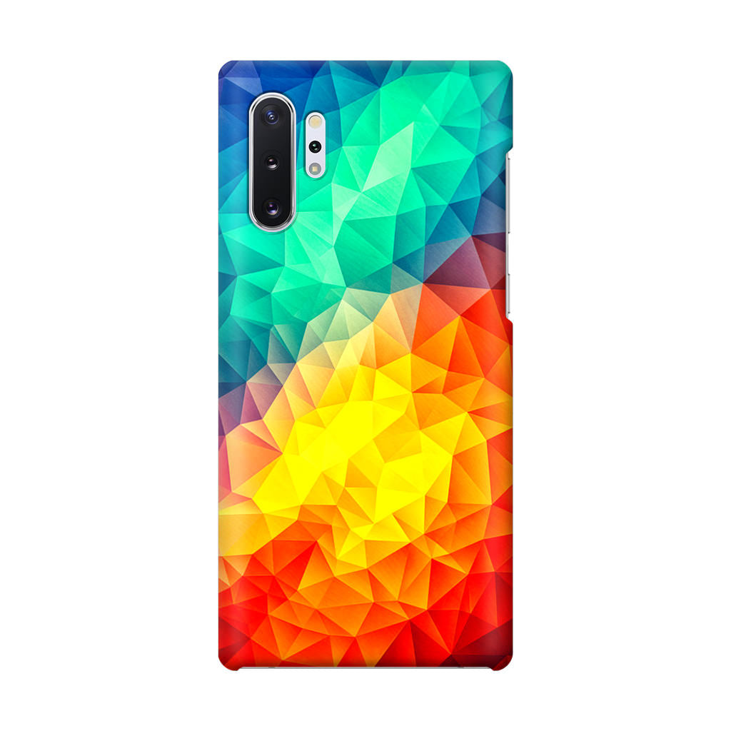 Abstract Multicolor Cubism Painting Galaxy Note 10 Plus Case