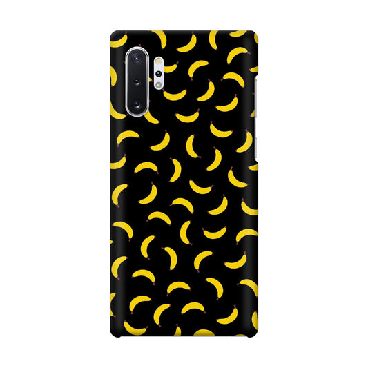 Bananas Fruit Pattern Black Galaxy Note 10 Plus Case