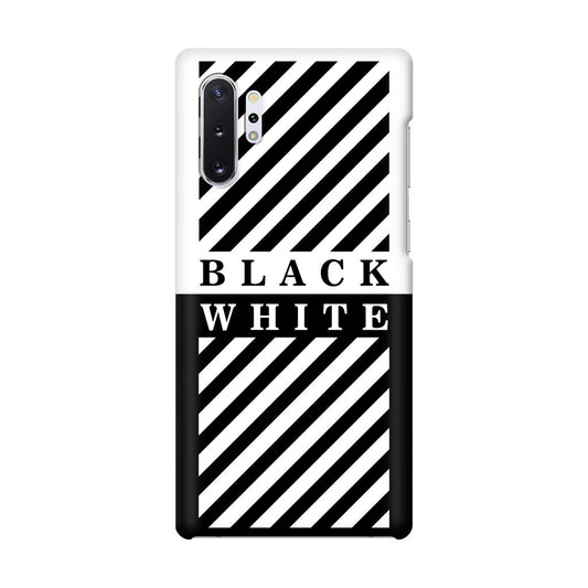 Black White Stripes Galaxy Note 10 Plus Case