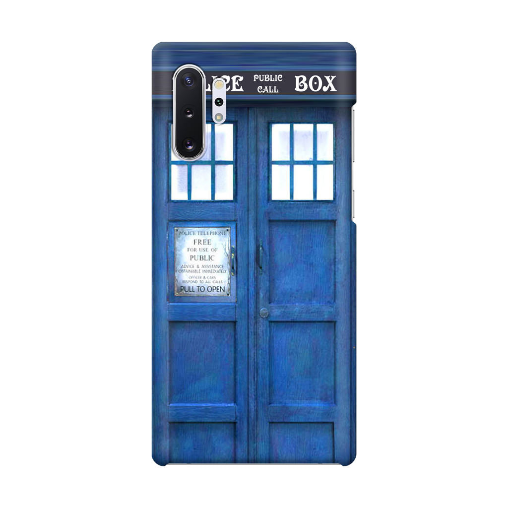 Blue Police Call Box Galaxy Note 10 Plus Case