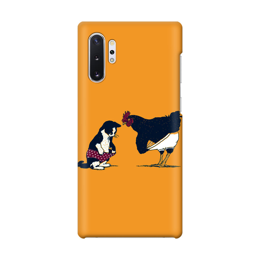 Cat Chicken Yellow Underwear Cute Galaxy Note 10 Plus Case