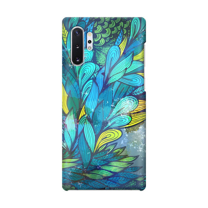 Colorful Art in Blue Galaxy Note 10 Plus Case