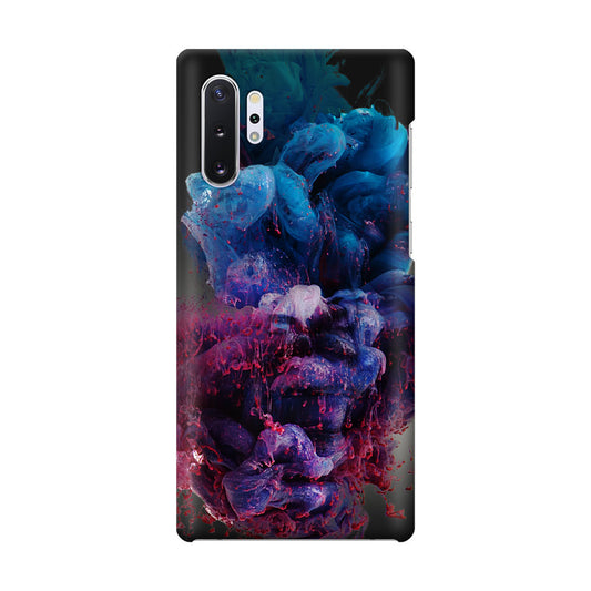 Colorful Dust Art on Black Galaxy Note 10 Plus Case