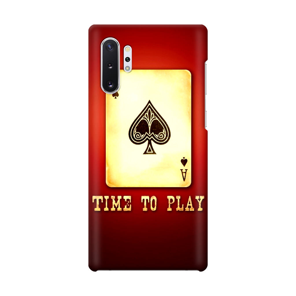 Game Card Time To Play Galaxy Note 10 Plus Case