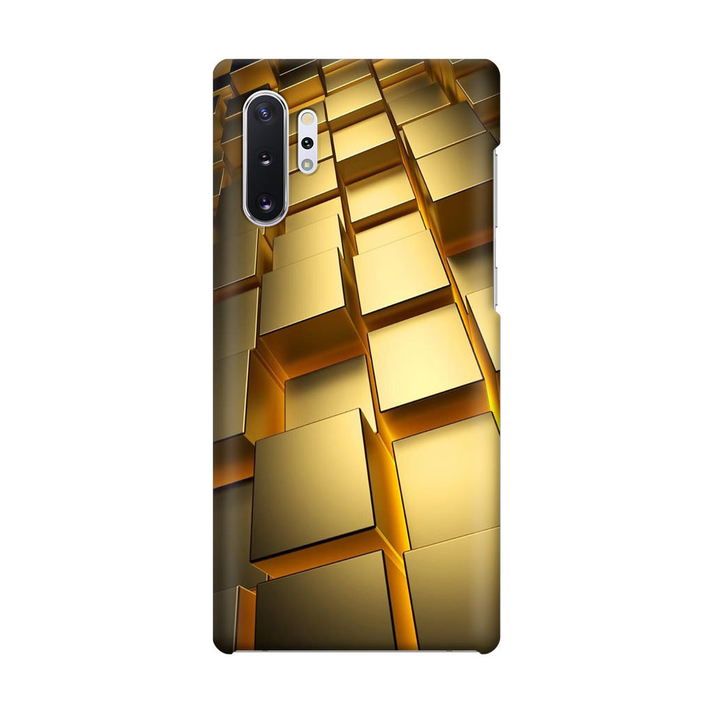 Golden Cubes Galaxy Note 10 Plus Case