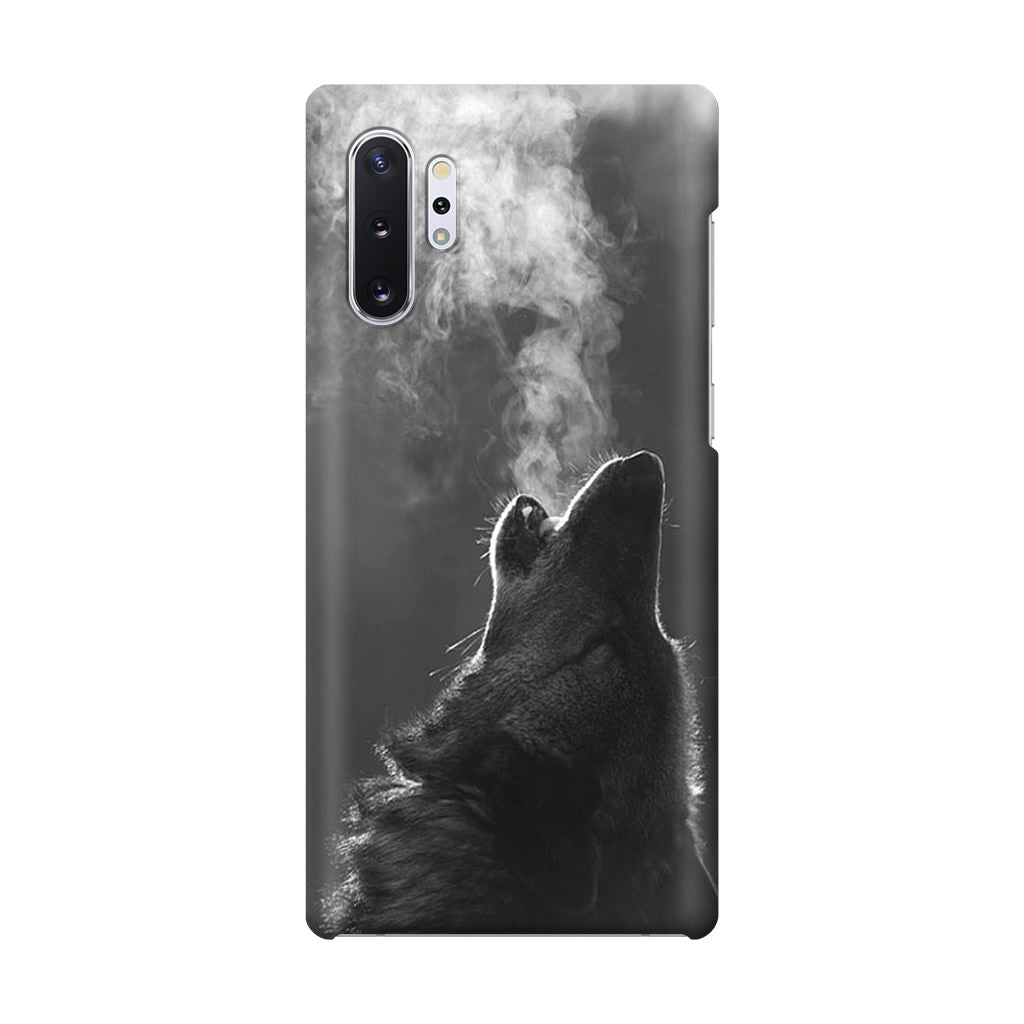 Howling Wolves Black and White Galaxy Note 10 Plus Case