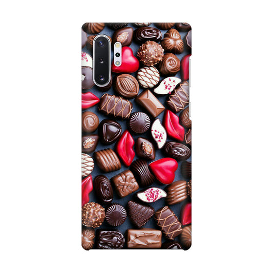 I Love Choco Pattern Galaxy Note 10 Plus Case