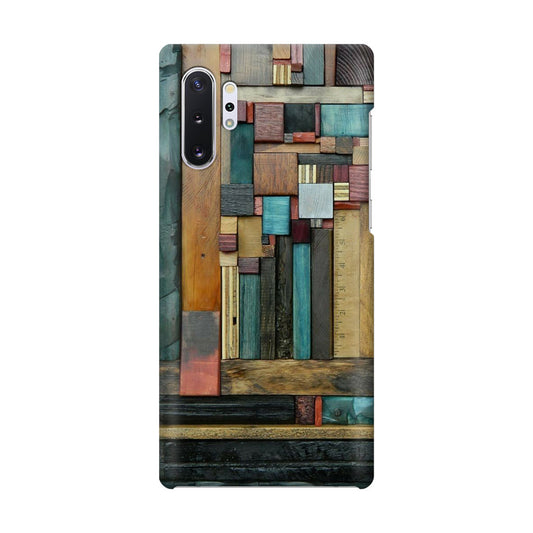 Painted Abstract Wood Sculptures Galaxy Note 10 Plus Case