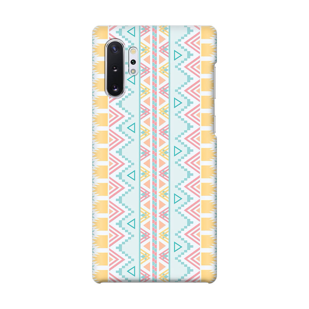 Peach Aztec Pattern Galaxy Note 10 Plus Case