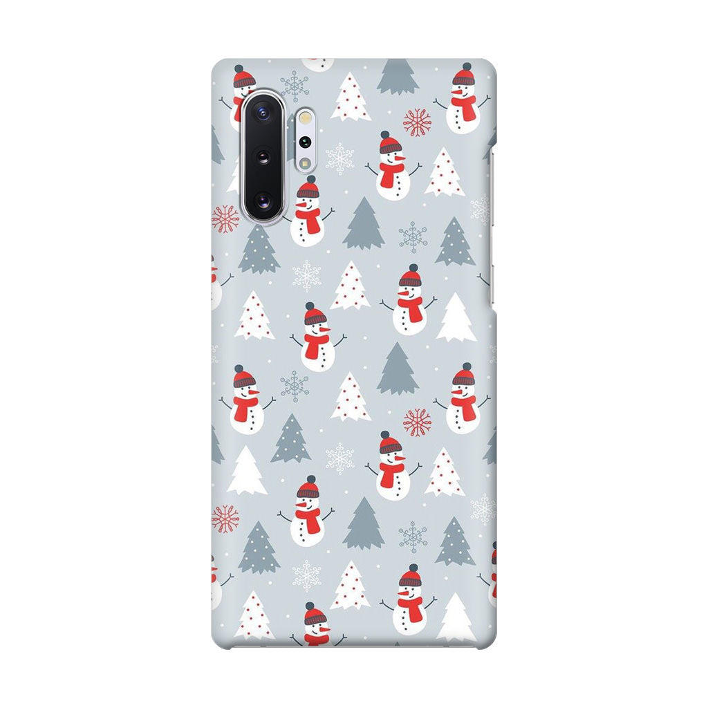 Snowmans Pattern Galaxy Note 10 Plus Case