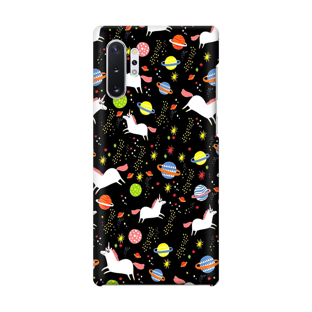 Space Unicorn Pattern Galaxy Note 10 Plus Case