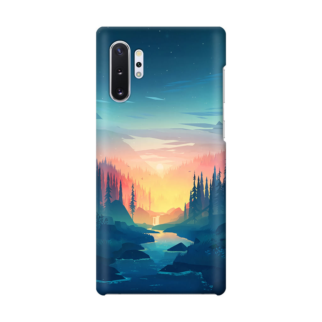 Sunset at The River Galaxy Note 10 Plus Case