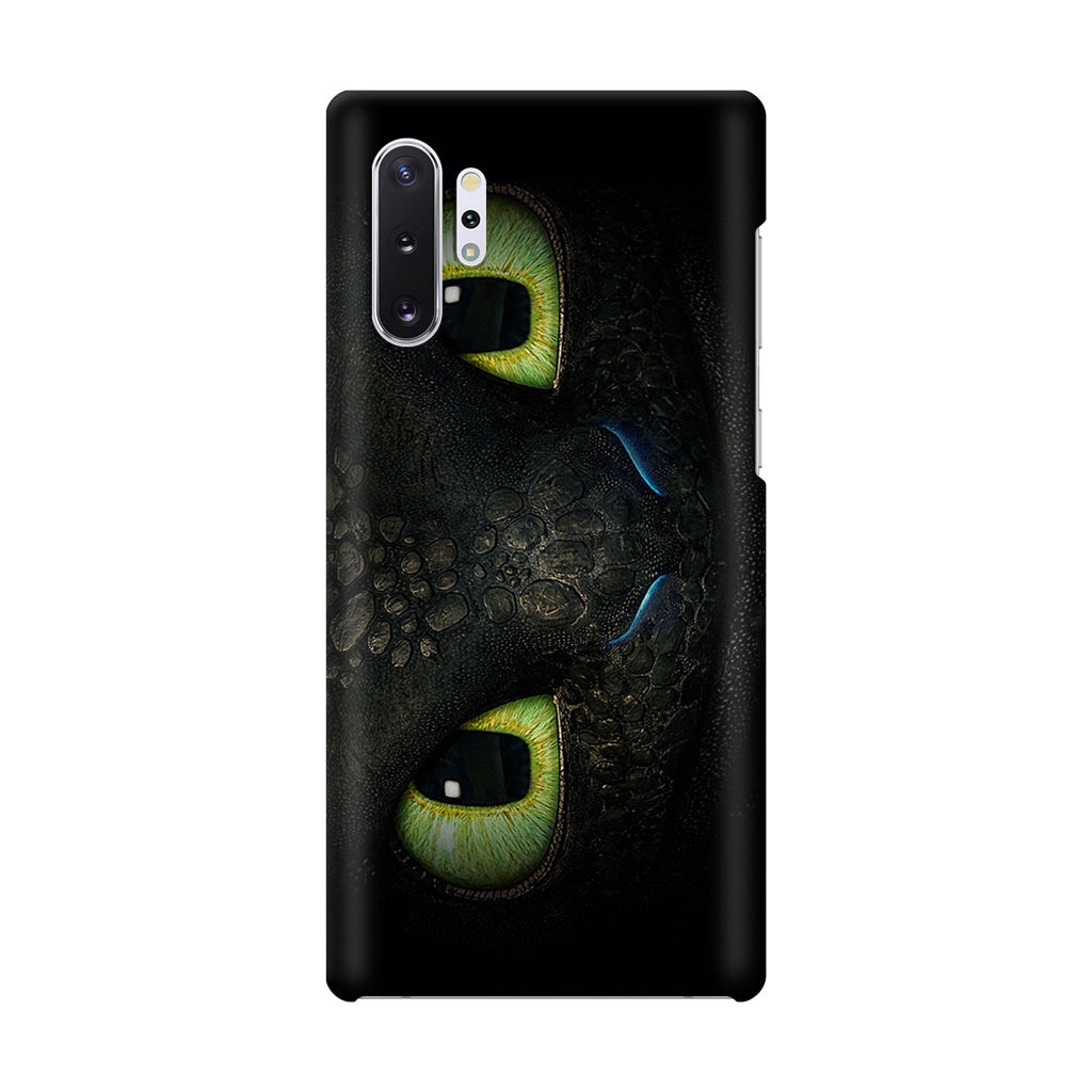 Toothless Dragon Eyes Close Up Galaxy Note 10 Plus Case