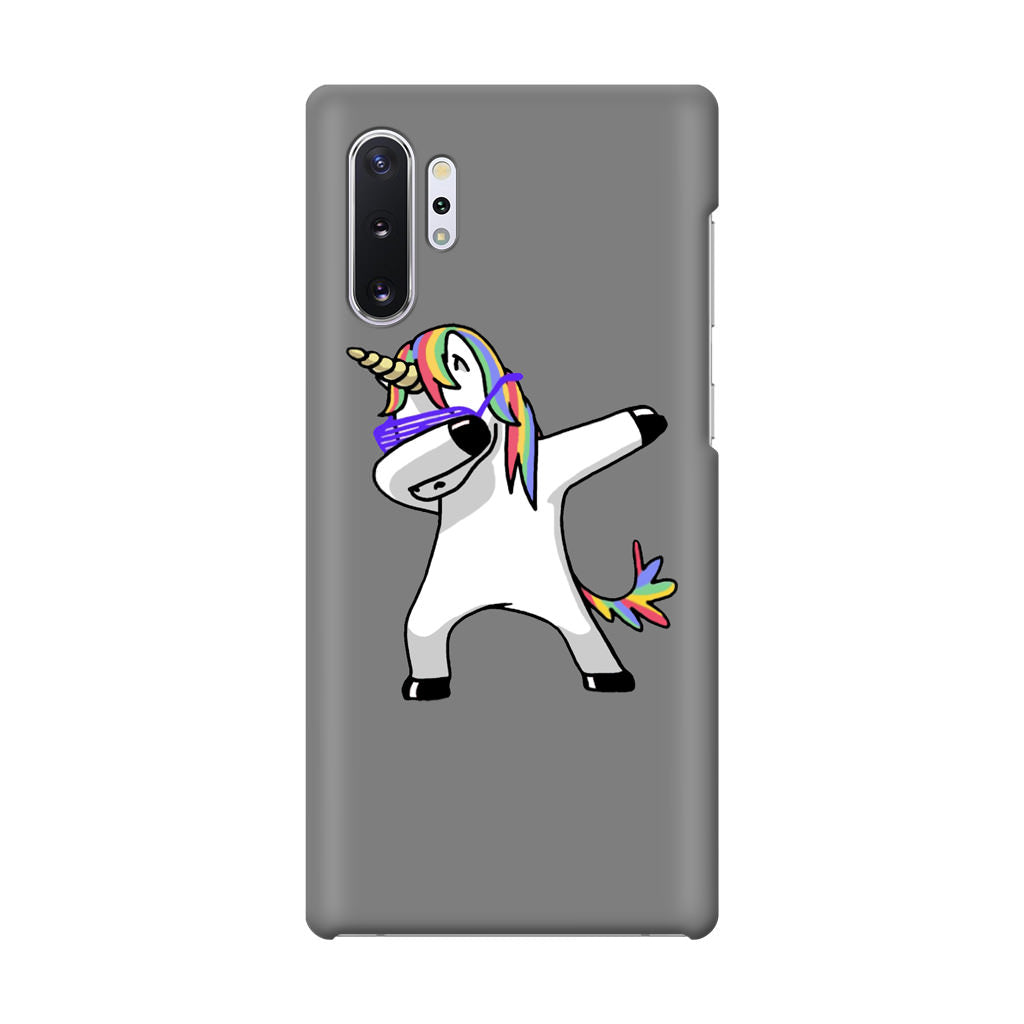 Unicorn Dabbing Grey Galaxy Note 10 Plus Case