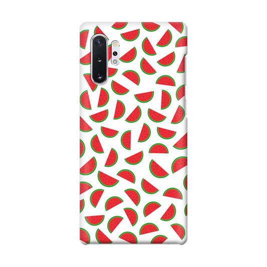 Watermelon Fruit Pattern White Galaxy Note 10 Plus Case