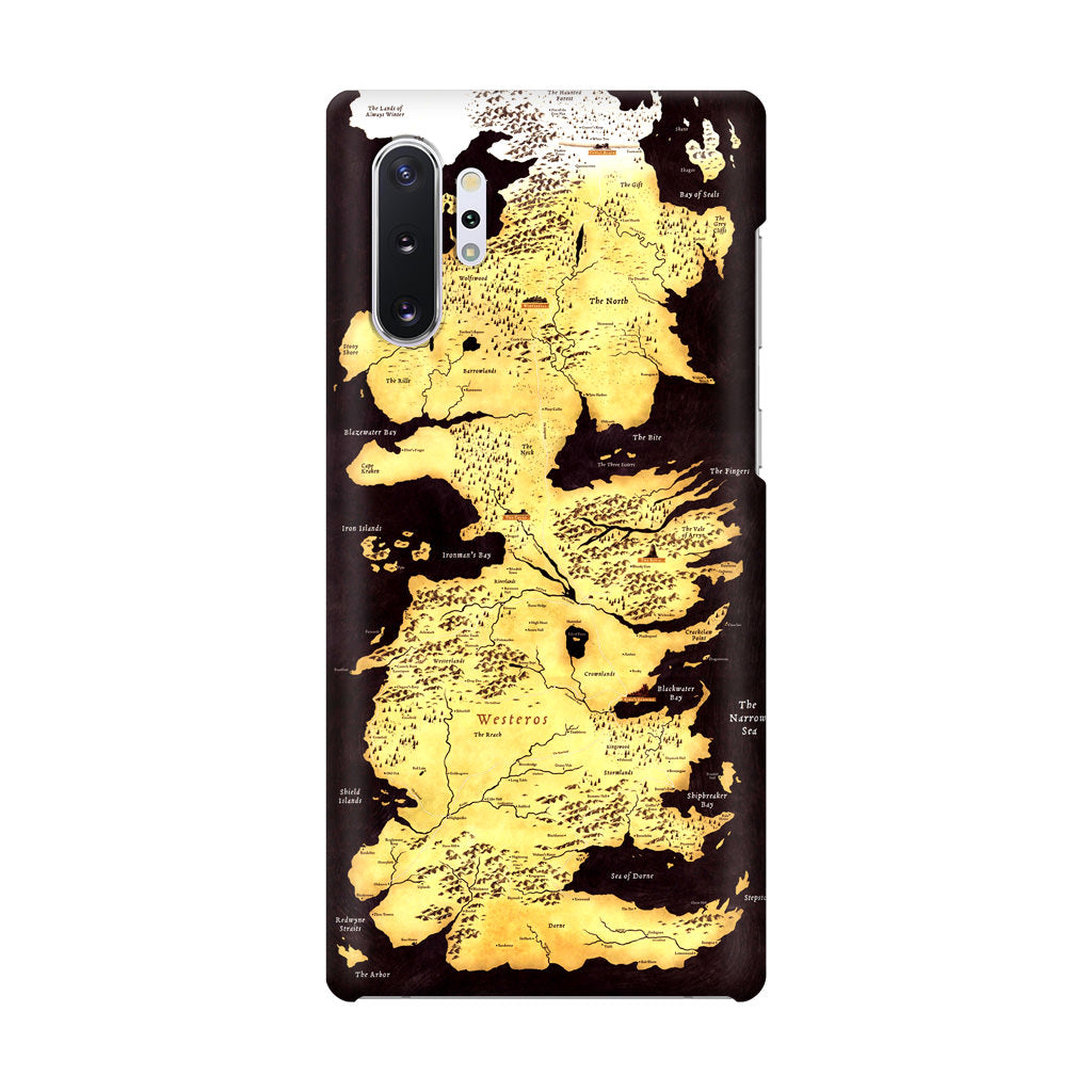 Westeros Map Galaxy Note 10 Plus Case