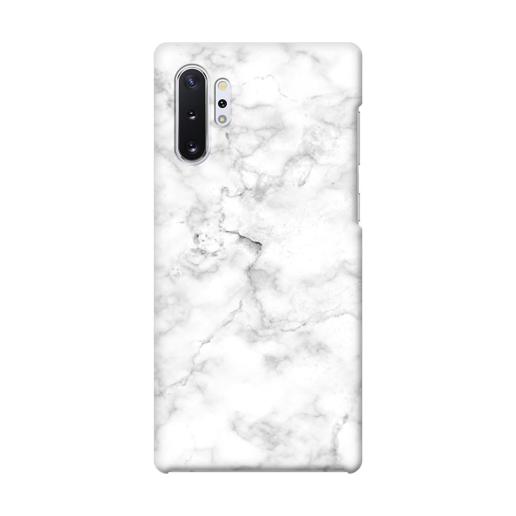 White Marble Galaxy Note 10 Plus Case