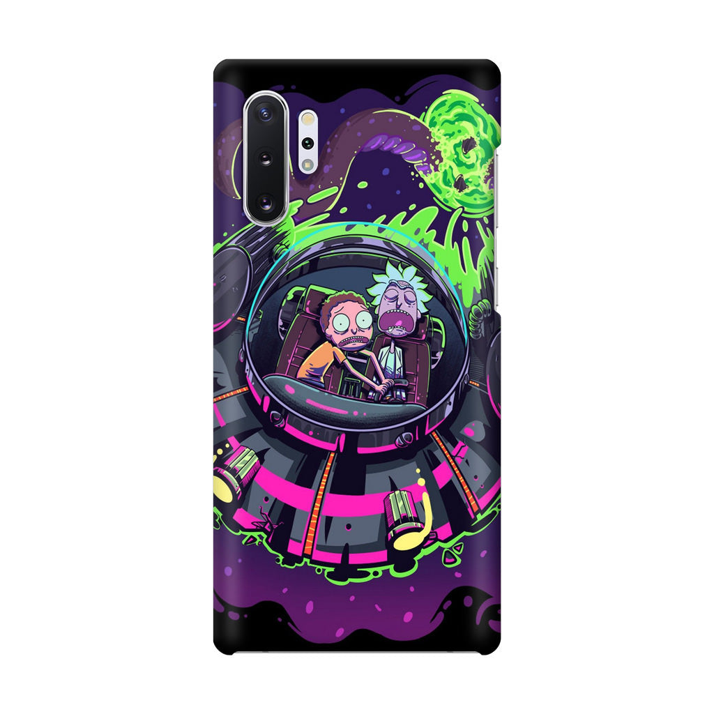 Rick And Morty Spaceship Galaxy Note 10 Plus Case