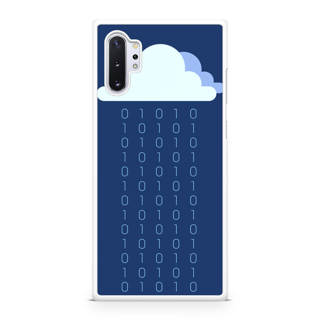 Abstract Binary Minimalist Galaxy Note 10 Plus Case