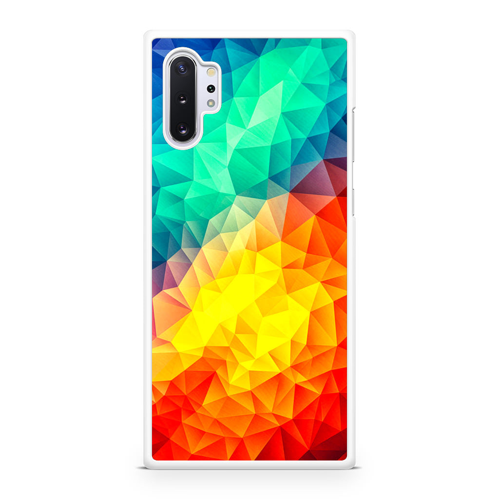Abstract Multicolor Cubism Painting Galaxy Note 10 Plus Case