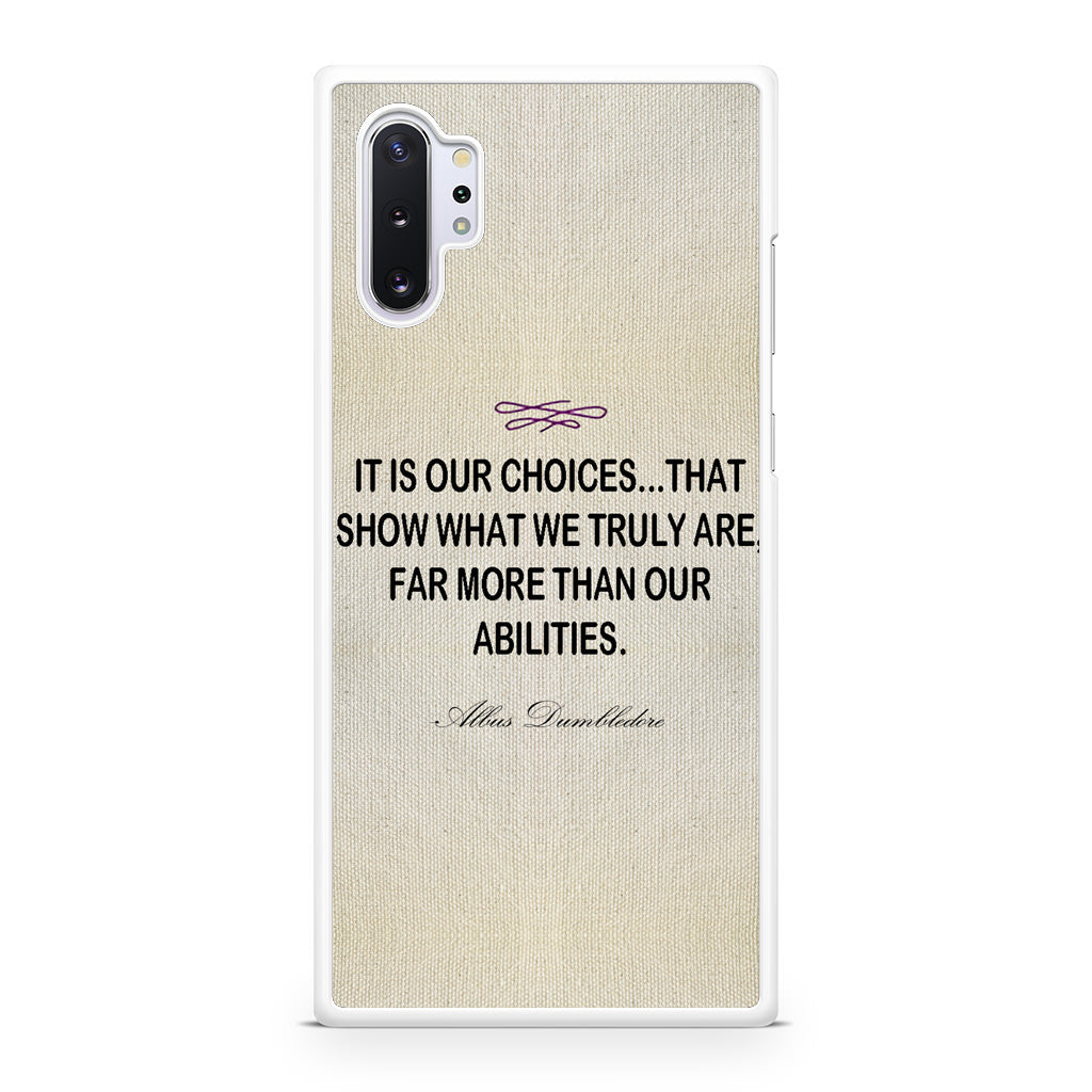 Albus Dumbledore Quote Galaxy Note 10 Plus Case