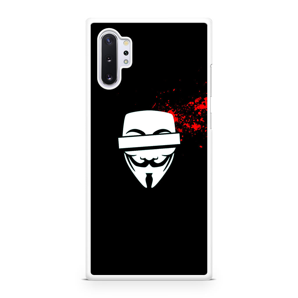 Anonymous Blood Splashes Galaxy Note 10 Plus Case