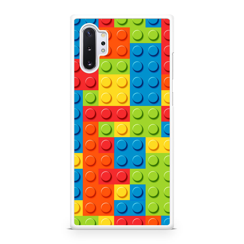 Blocks Rainbow Pattern Galaxy Note 10 Plus Case