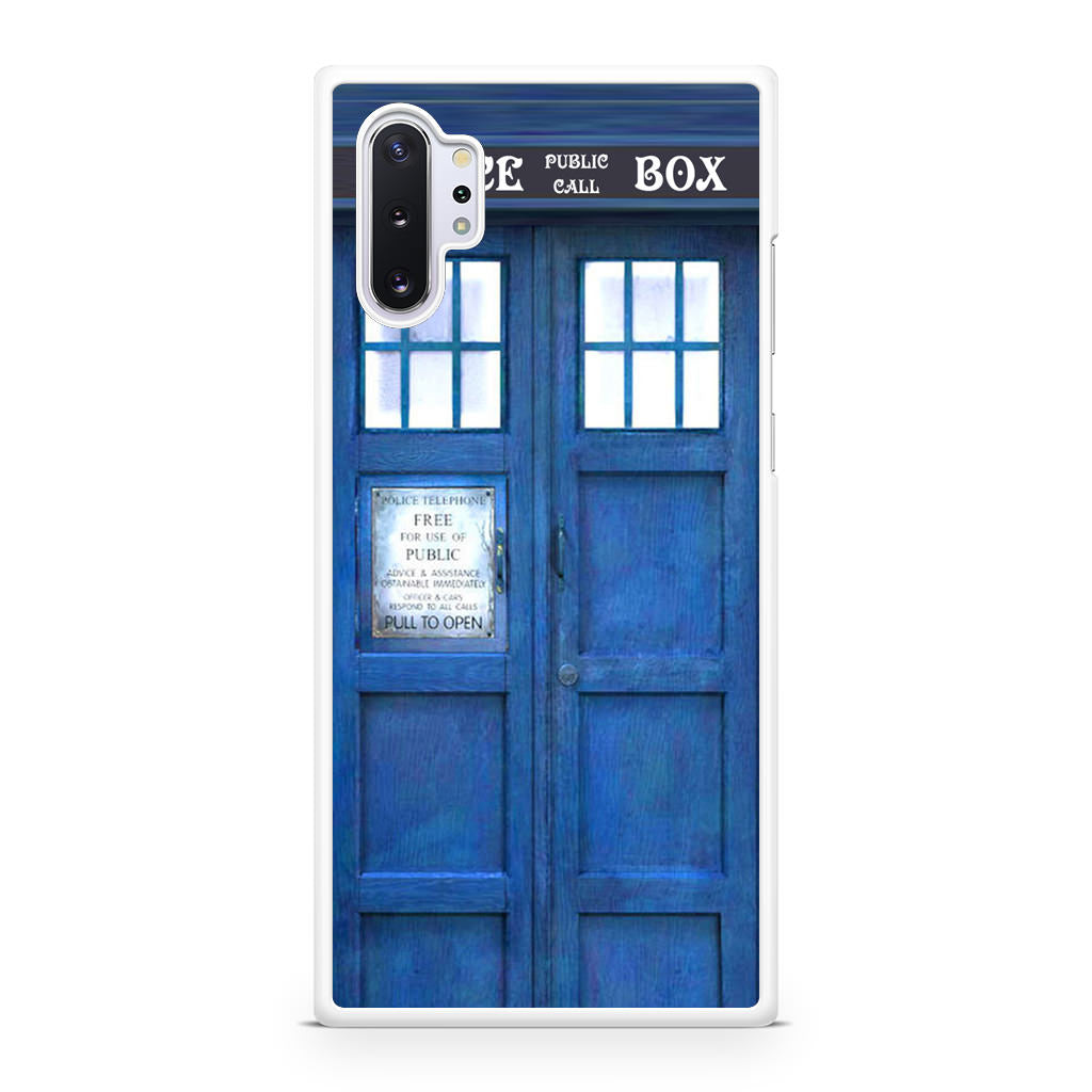 Blue Police Call Box Galaxy Note 10 Plus Case