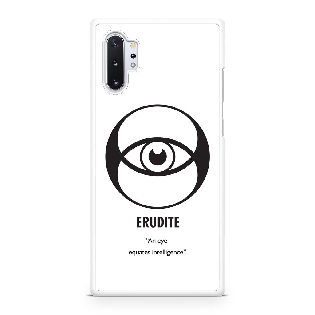 Erudite Divergent Faction Galaxy Note 10 Plus Case