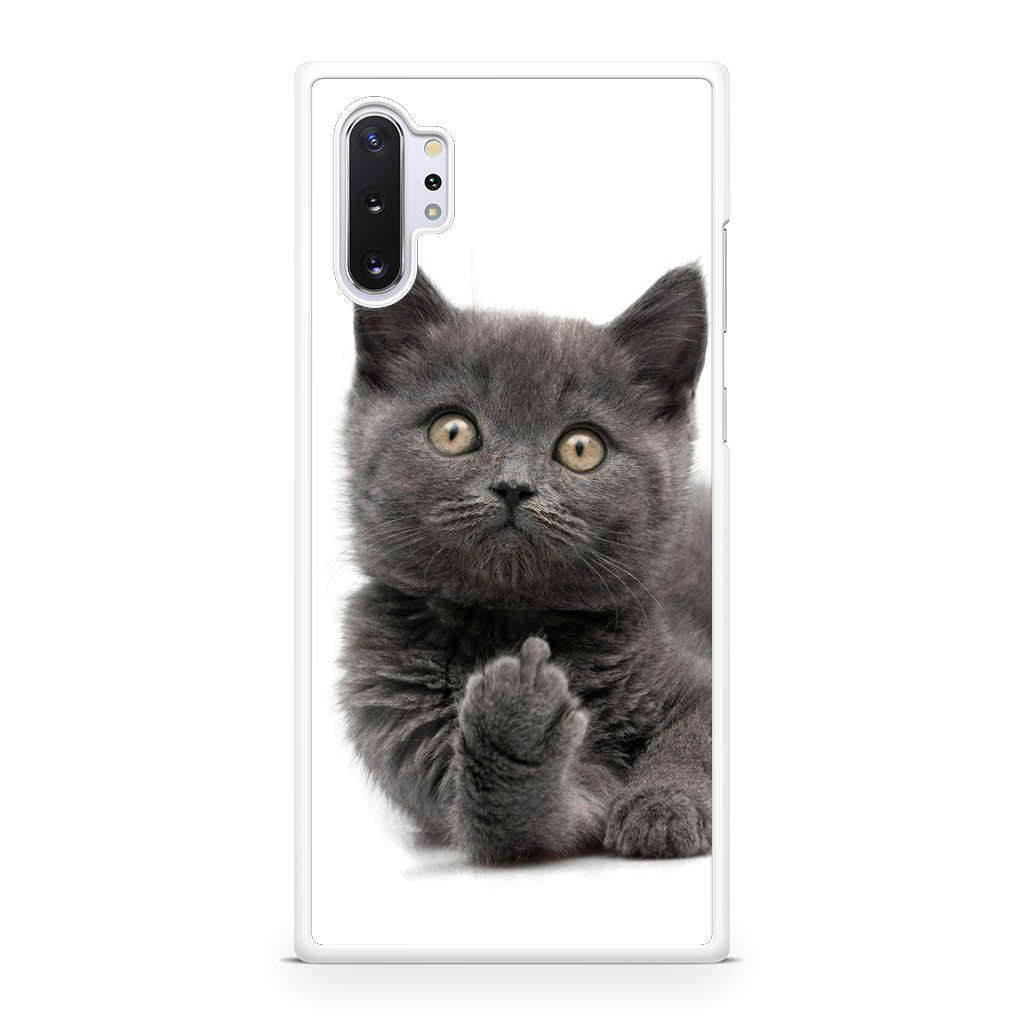 Finger British Shorthair Cat Galaxy Note 10 Plus Case