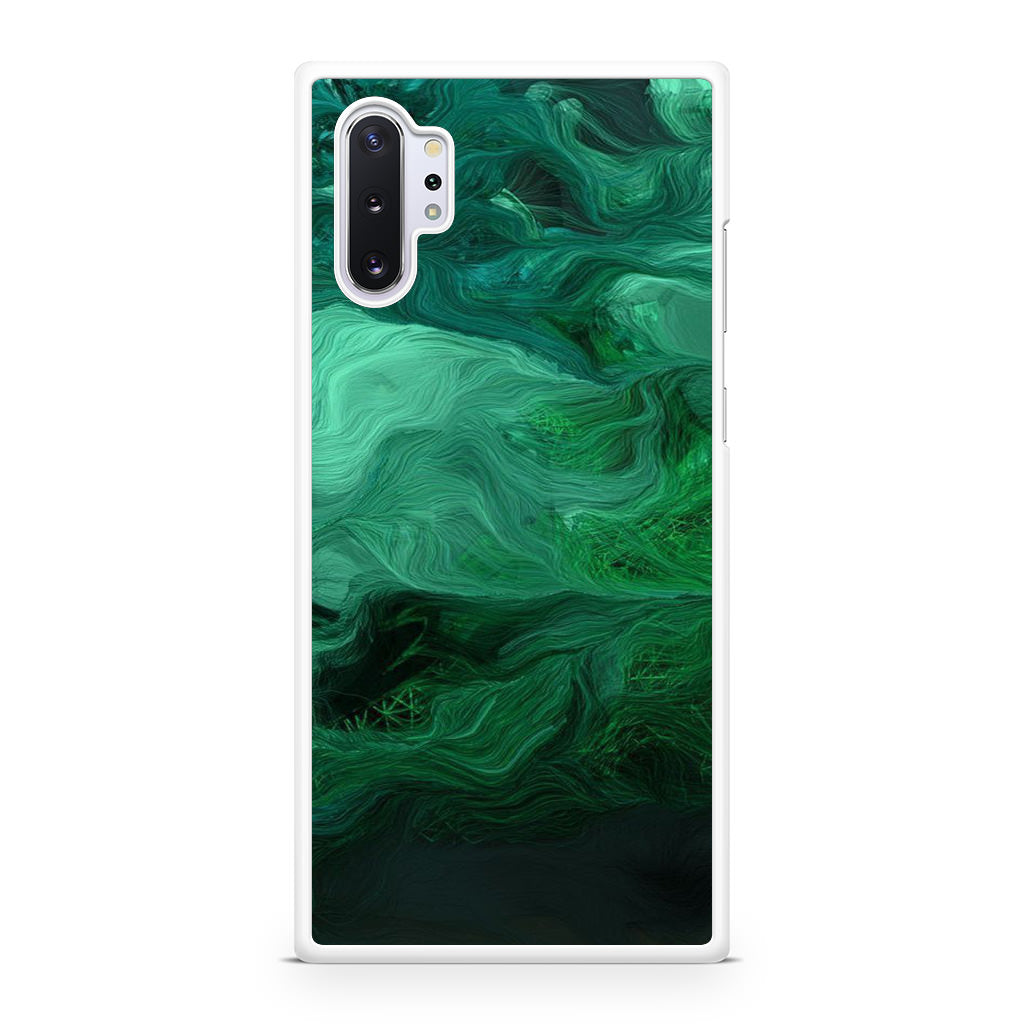 Green Abstract Art Galaxy Note 10 Plus Case