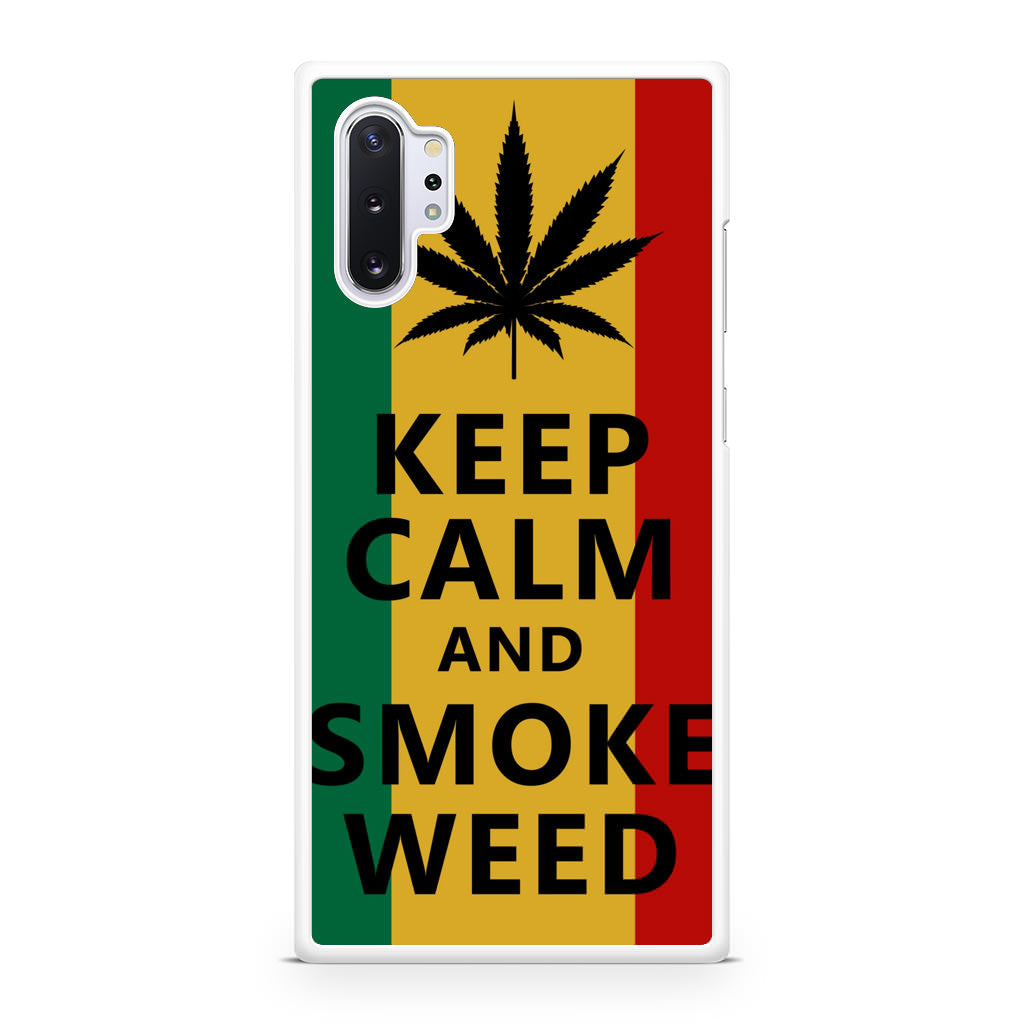 Keep Calm And Smoke Weed Galaxy Note 10 Plus Case