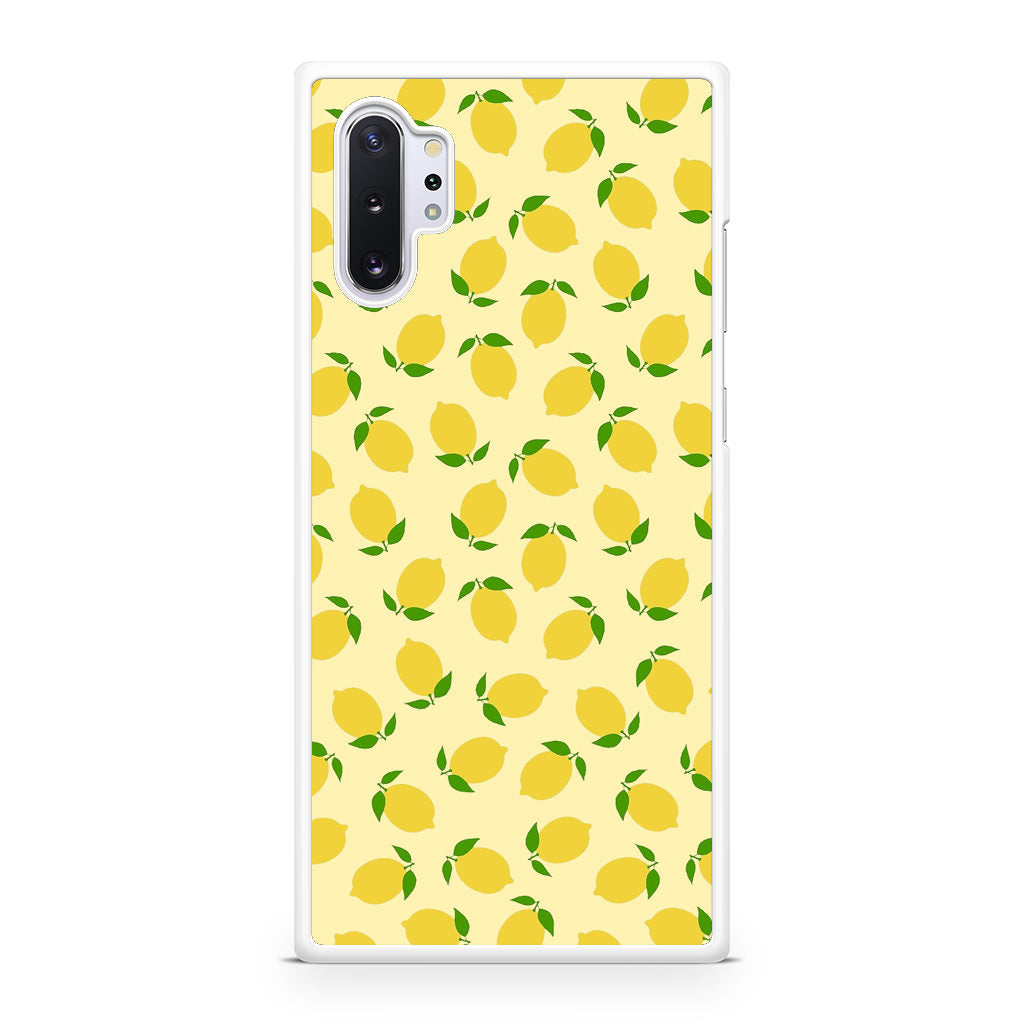 Lemons Fruit Pattern Galaxy Note 10 Plus Case