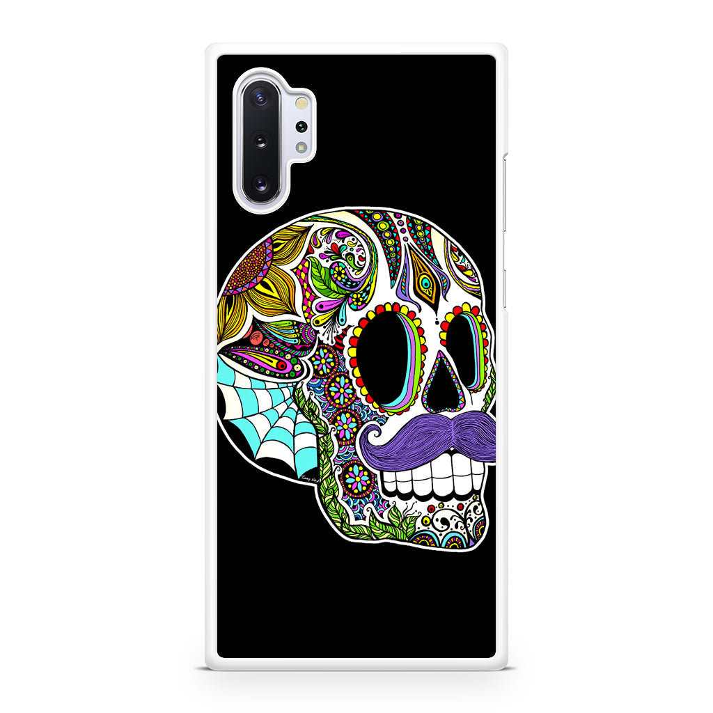 Mustache Sugar Skull Galaxy Note 10 Plus Case