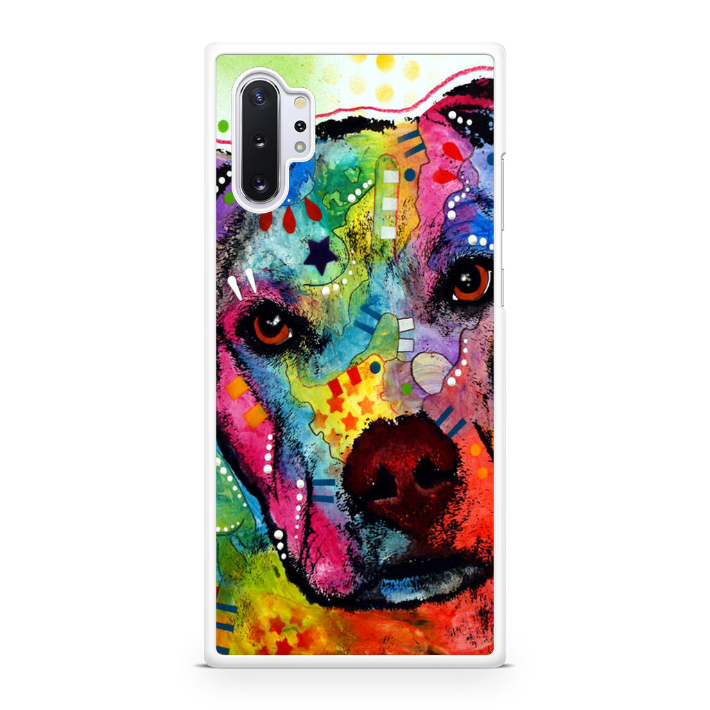 Pitbull Love Painting Galaxy Note 10 Plus Case