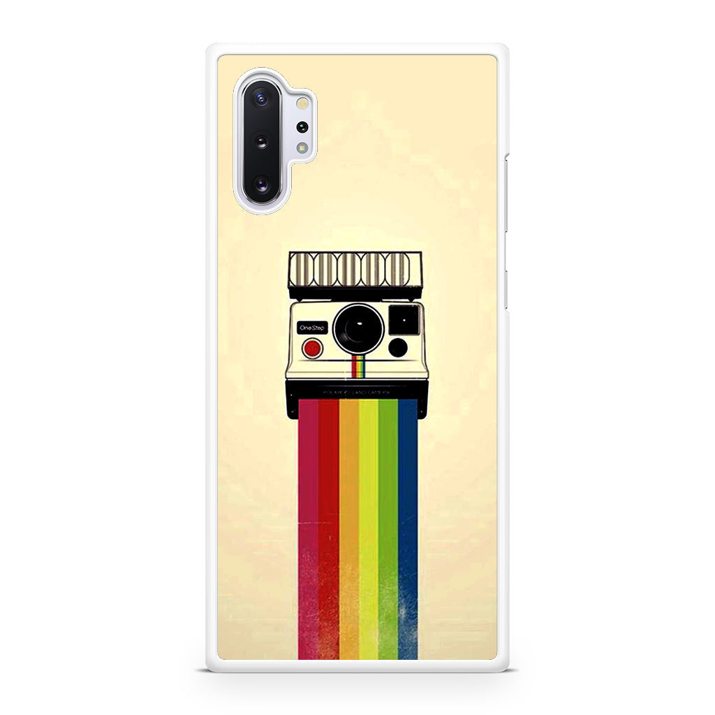 Polaroid Camera Colorful Rainbow Galaxy Note 10 Plus Case