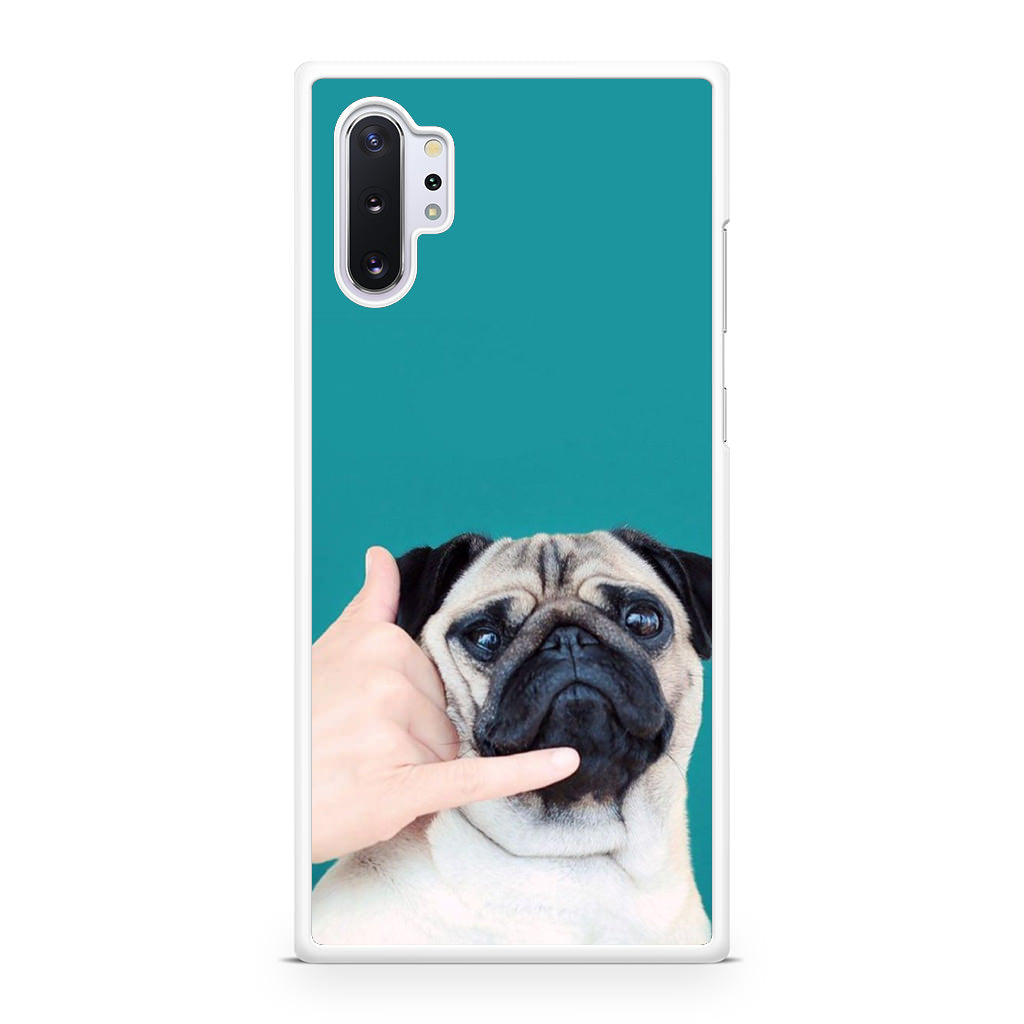 Pug is on the Phone Galaxy Note 10 Plus Case