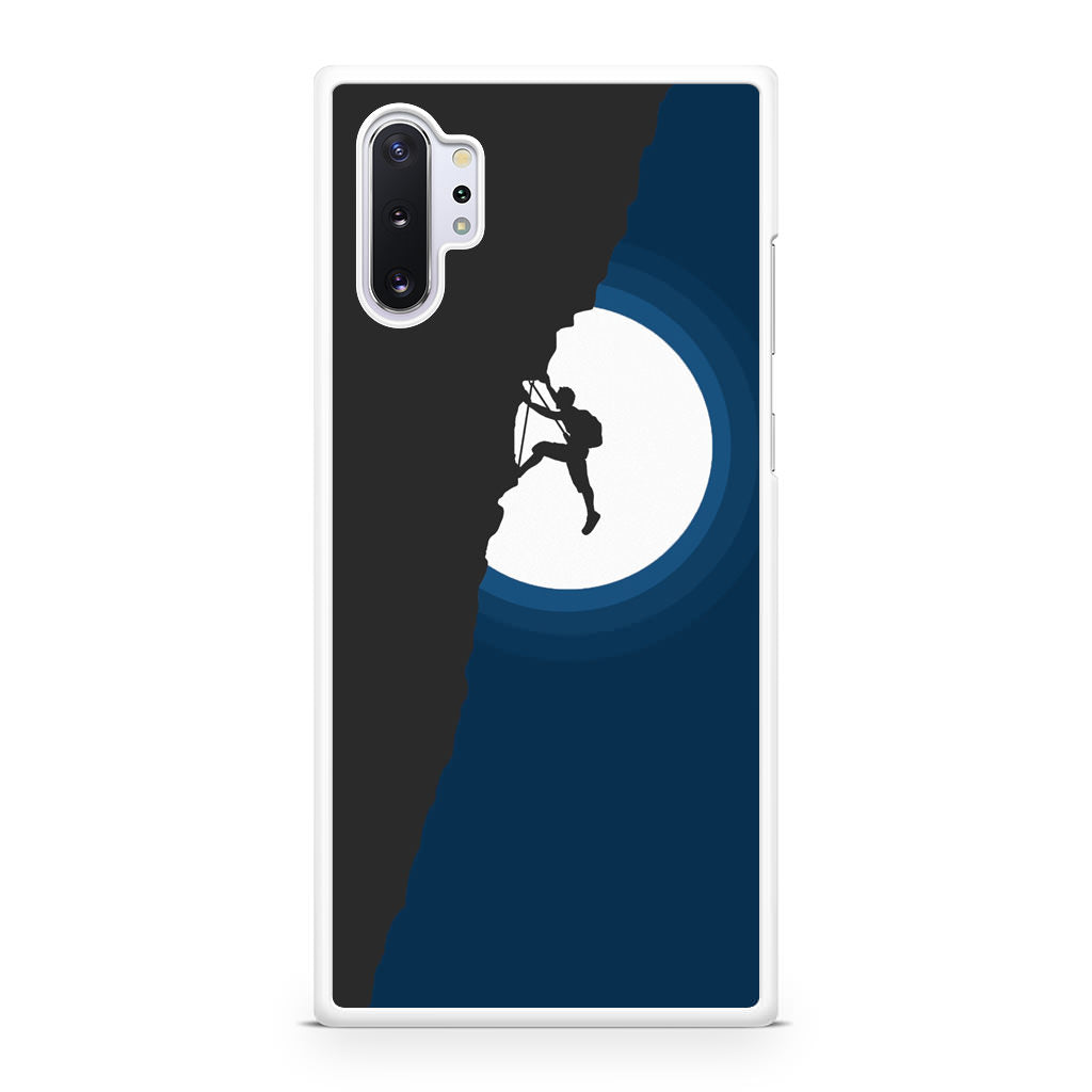 Silhouette of Climbers Galaxy Note 10 Plus Case