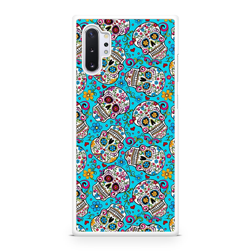 Skull Floral Sugar Galaxy Note 10 Plus Case