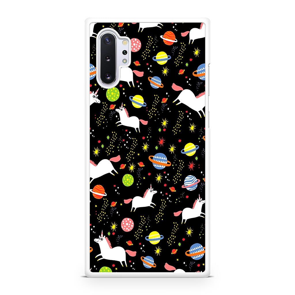 Space Unicorn Pattern Galaxy Note 10 Plus Case