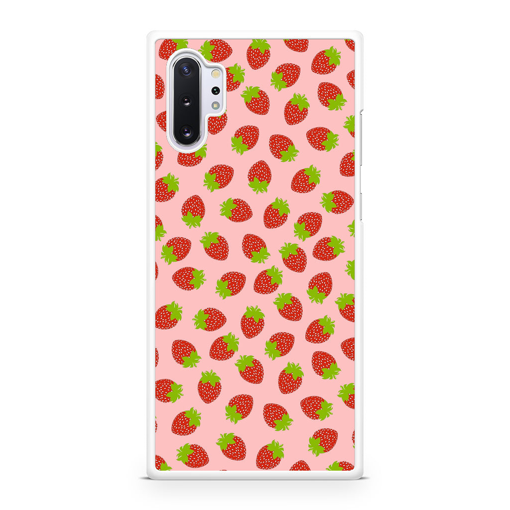 Strawberries Pattern Galaxy Note 10 Plus Case