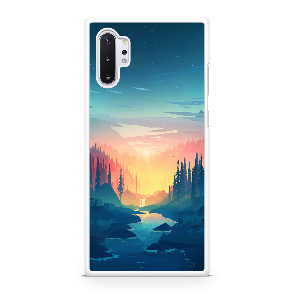 Sunset at The River Galaxy Note 10 Plus Case