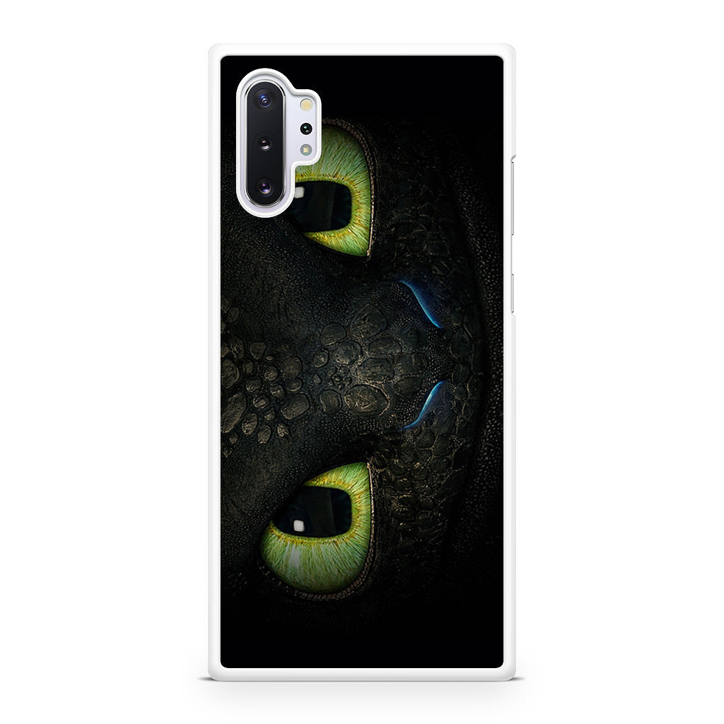 Toothless Dragon Eyes Close Up Galaxy Note 10 Plus Case