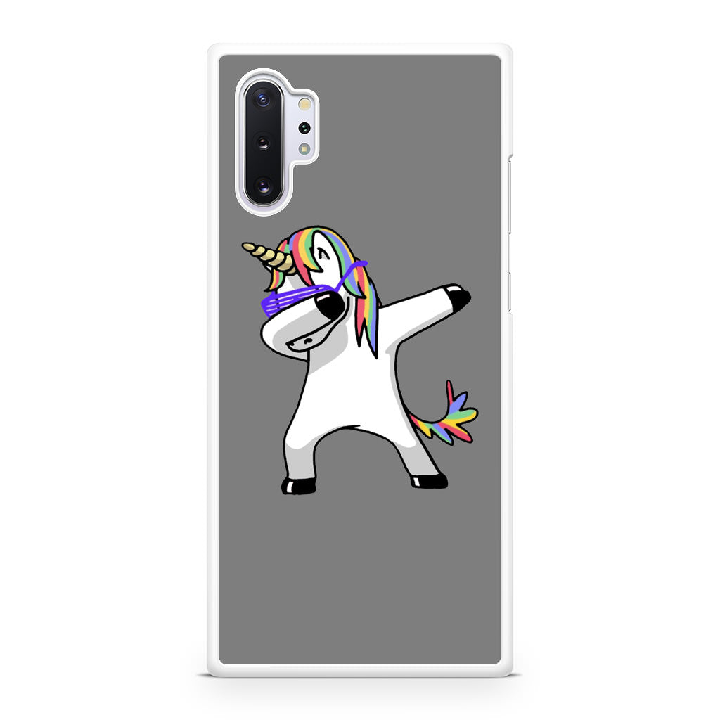 Unicorn Dabbing Grey Galaxy Note 10 Plus Case