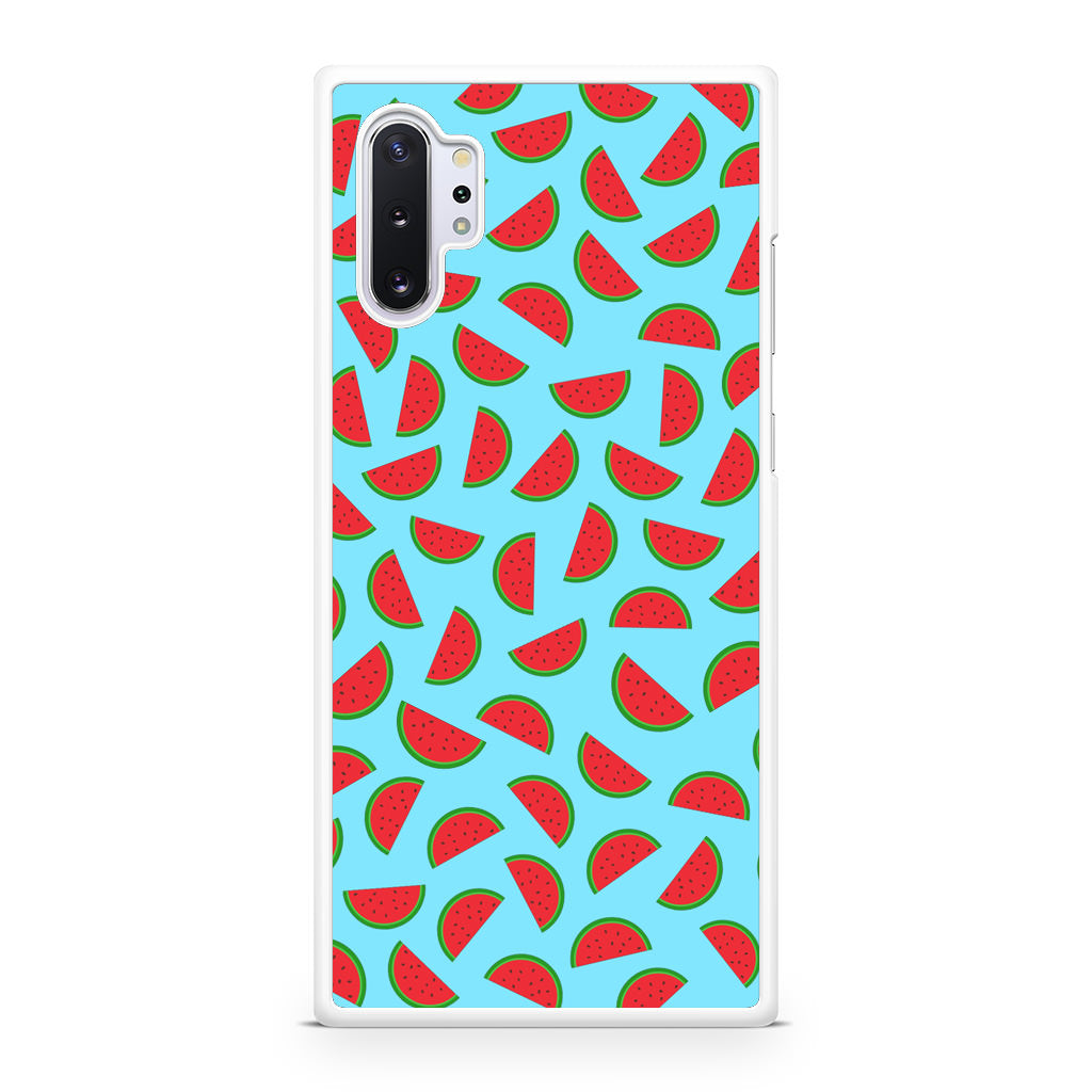 Watermelon Fruit Pattern Blue Galaxy Note 10 Plus Case