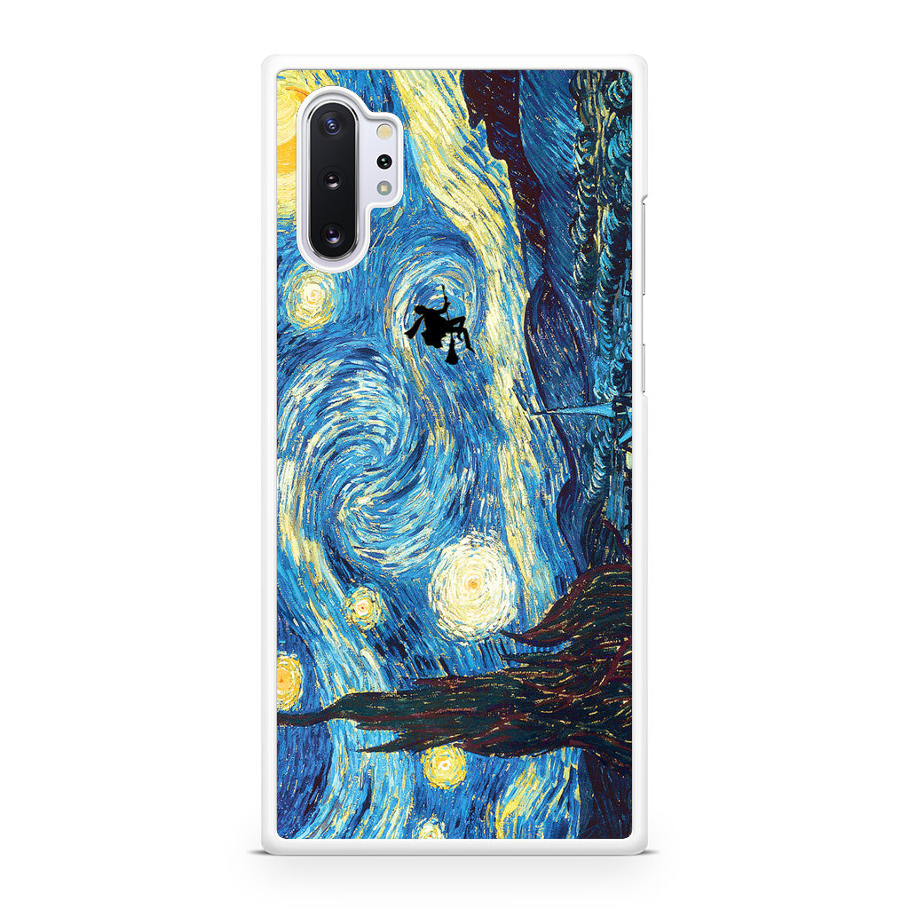 Witch on The Starry Night Sky Galaxy Note 10 Plus Case