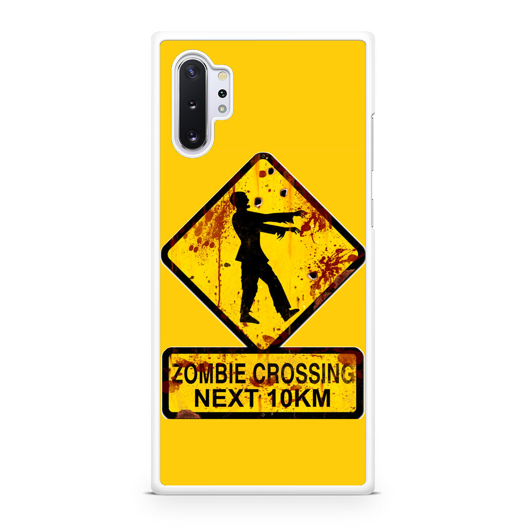 Zombie Crossing Sign Galaxy Note 10 Plus Case