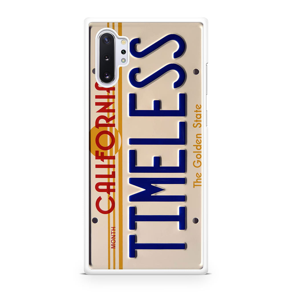 Back to the Future License Plate Timeless Galaxy Note 10 Plus Case