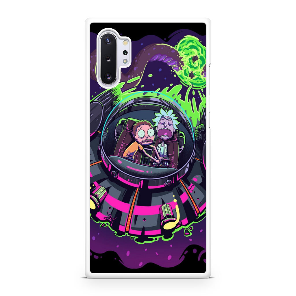 Rick And Morty Spaceship Galaxy Note 10 Plus Case